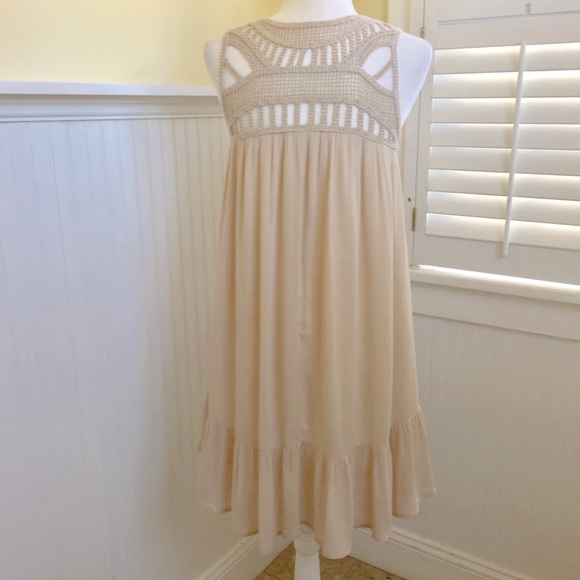easel Dresses Easel Cream Crocheted Boho Cottage Core Dress S Poshmark